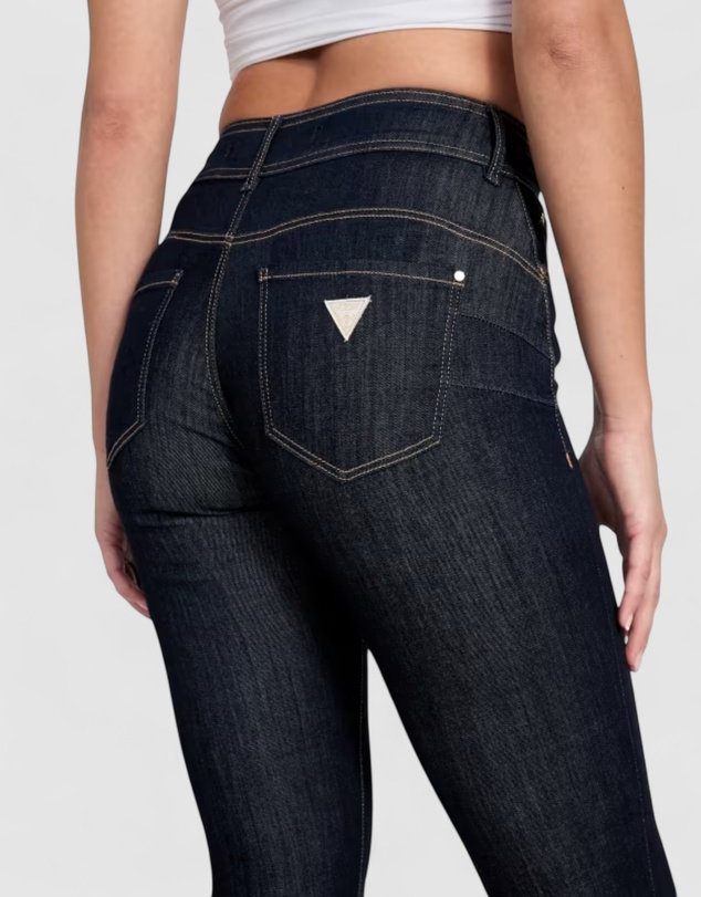 GUESS - Eco High-Rise Shape Up Capri Jeans in Dark Wash