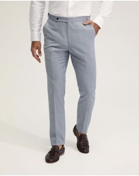 Oxford - Byron Wool Suit Trousers With Side Tab