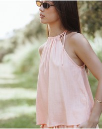 Petal & Pup - Wren Halter Tie Top - Pink