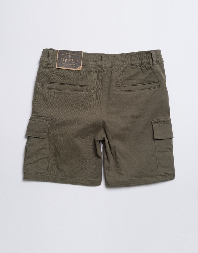 Stock & Co. - Cargo Elastic Waist Stretch Short - Youth