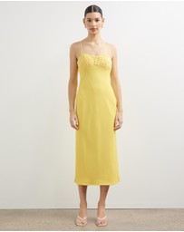 Lover - Pippa Lace Bodice Midi Dress