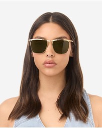 Hawkers Co - HAWKERS - Gold Juniper Green CALI Sunglasses for Men and Women UV400