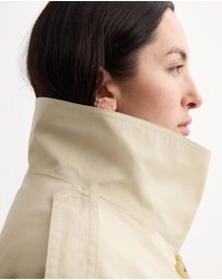 M.N.G - Double-Breasted Cropped Trench Coat