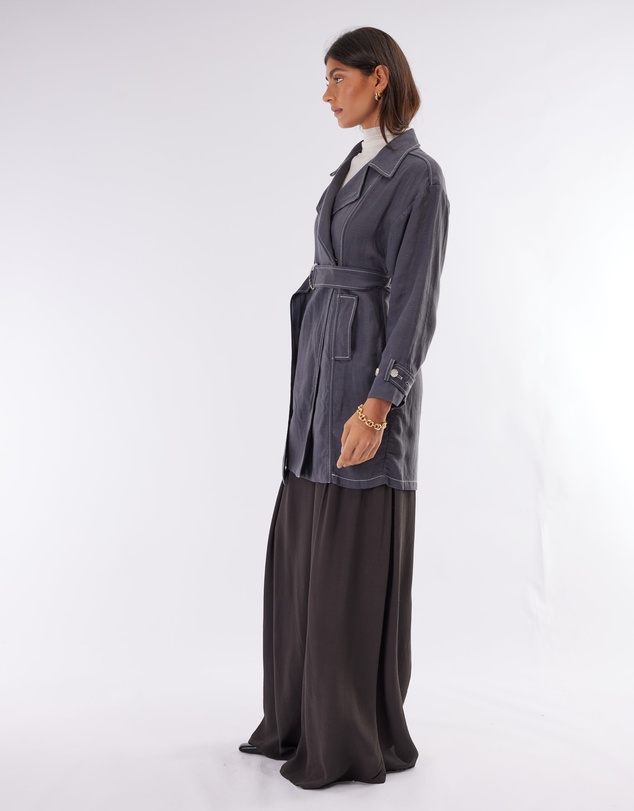 Amelius - Elvie Linen Trench Jacket