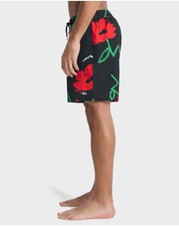 Quiksilver - Mens Stretch Printed Volley 17