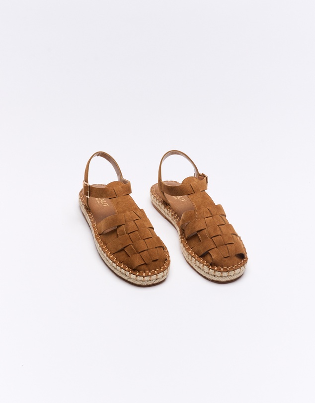 Walnut Melbourne - Ginger Leather Espadrille