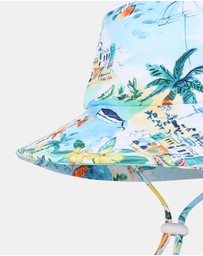 Minihaha - Luca Swim Hat With Quick Release Neck Tie - Babies-Kids