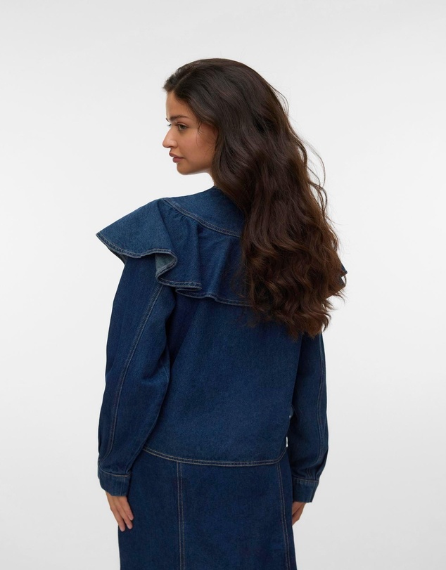 Vero Moda - Fia Frill Denim Shirt