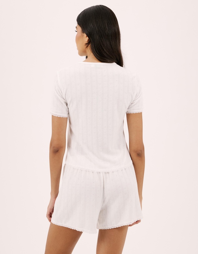 Atmos&Here - Nora Pointelle T-Shirt Shorts Set