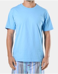 Mitch Dowd - Cotton Crew Neck Oversized Tee 2 Pack - Blue and Navy