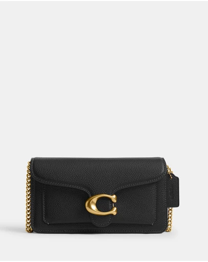 Coach - Polished Pebbled Leather Tabby Chain Crossbody Bag 19