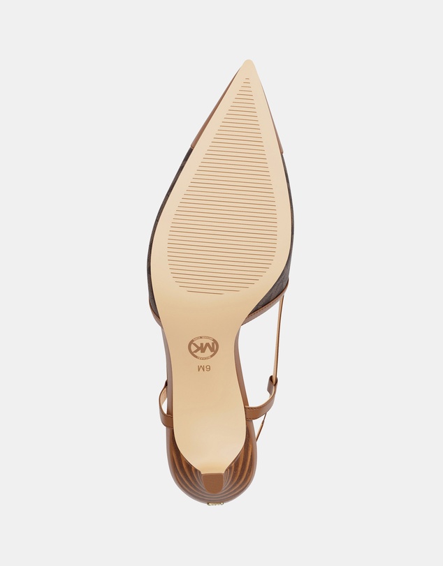 Michael Kors - Alora Toe Cap Mid Slingback Heels - Women's
