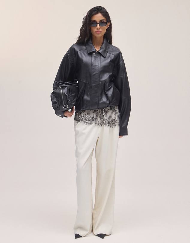 Minima Esenciales - Noah Leather Bomber Jacket