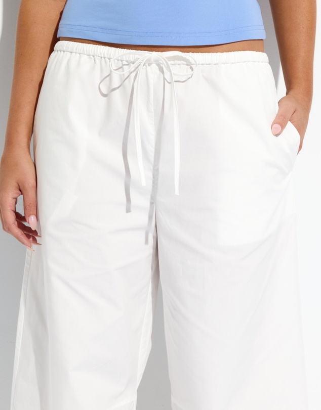 Dazie - Raina Cotton Poplin Relaxed Barrel Leg Pants