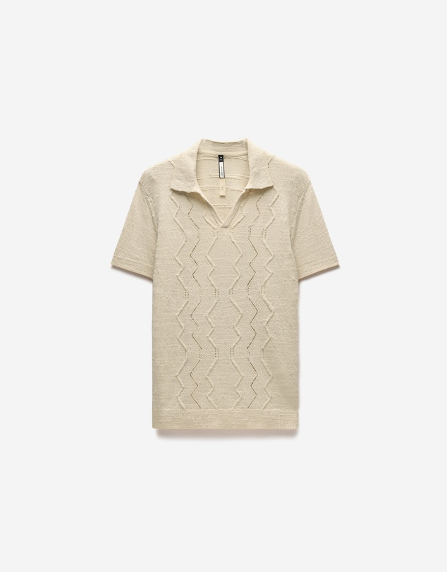 Calibre - Boucle Open Neck Polo Biscuit