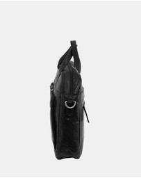 Pierre Cardin - Pierre Cardin Rustic Leather Computer/Business Bag