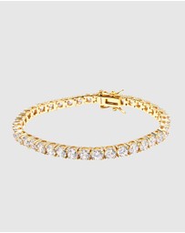 Nialaya Jewellery - Tennis Bracelet with Gold