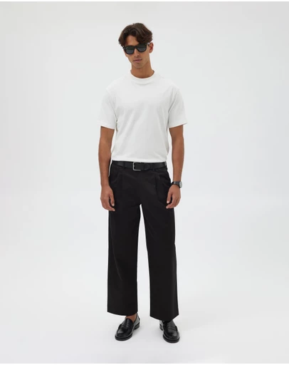 AERE - Twill Wide Leg Pants
