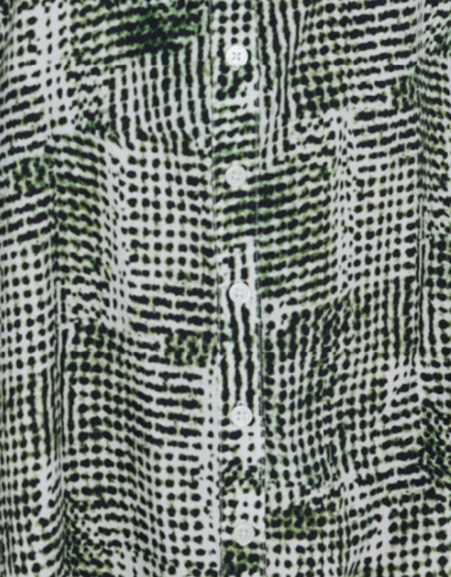 ALEXANDRA - Bantas Dress Emerald Textured Print