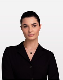 Furla - Flora Gold-Tone & Black Enamel Necklace