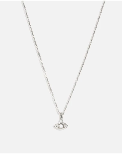 By Charlotte - Silver I Am Protected Necklace