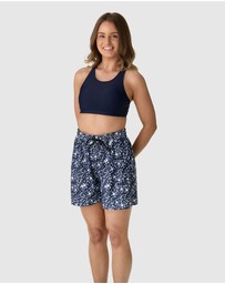 Modest Mermaid - Tide Relaxed Fit Highwaist Board Short SPF50+