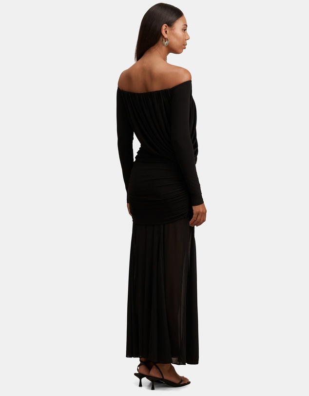 Forever New - Belinda Bardot Neck Draped Maxi Dress