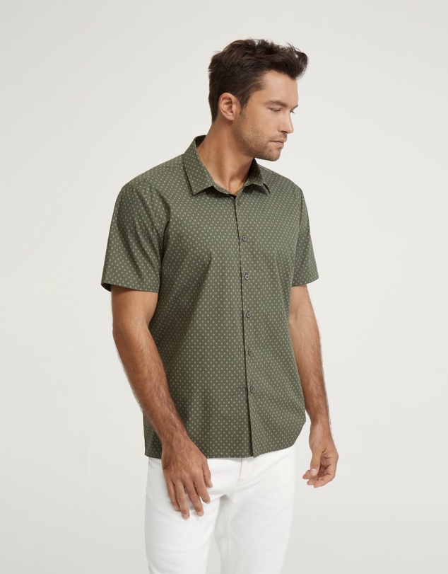 Oxford - Leyton Printed Short Sleeve Shirt