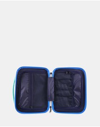 GAP - GAP Stripe Large Hard Shell with Mini Beauty Case Set+ Leather Tag