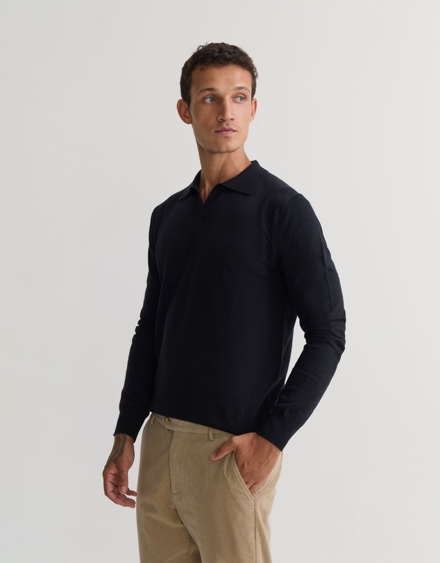 Oxford - Dominic Open Polo Collar Knit