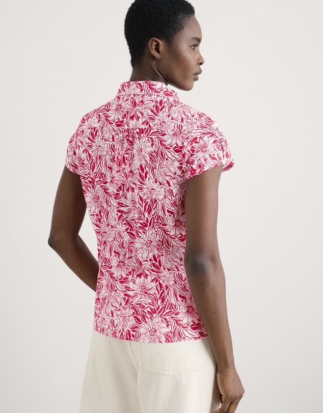 Seasalt - Seasalt Cornwall Stream Flower Scarlet Rushmaker Shirt
