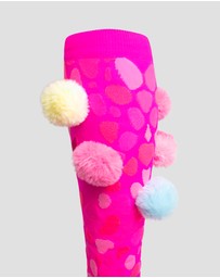 Crazy Skates - Crazy Socks Monster Pink Knee-High Socks