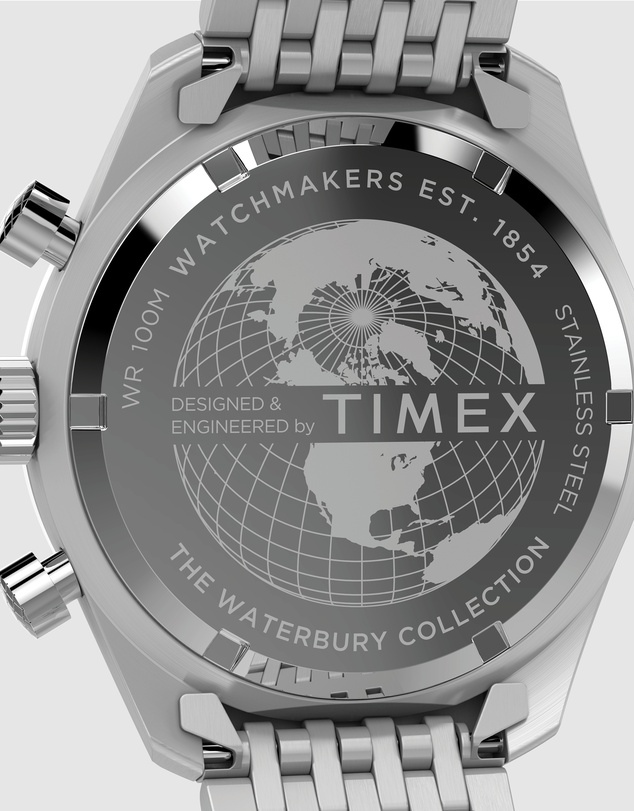 TIMEX - Waterbury Traditional Chronograph 41mm Stainless Steel Bracelet Watch 