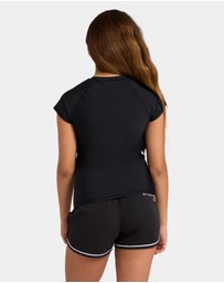 Billabong - Girls 6 to 16 Bloom Crush Short Sleeve Rashguard