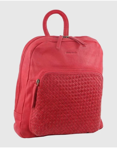Pierre Cardin - Woven Leather Backpack