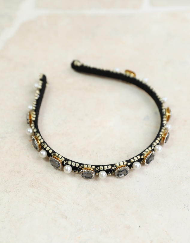 Esther & Co - Rana Pearl Headband - Multi