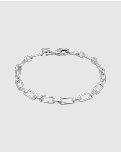 Kuzzoi - ICONIC EXCLUSIVE - Classic Oval Link Chain Bracelet in 925 Sterling Silver