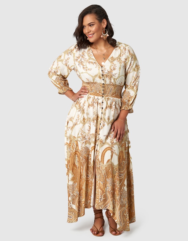 The Poetic Gypsy - Brown Sugar Maxi Dress