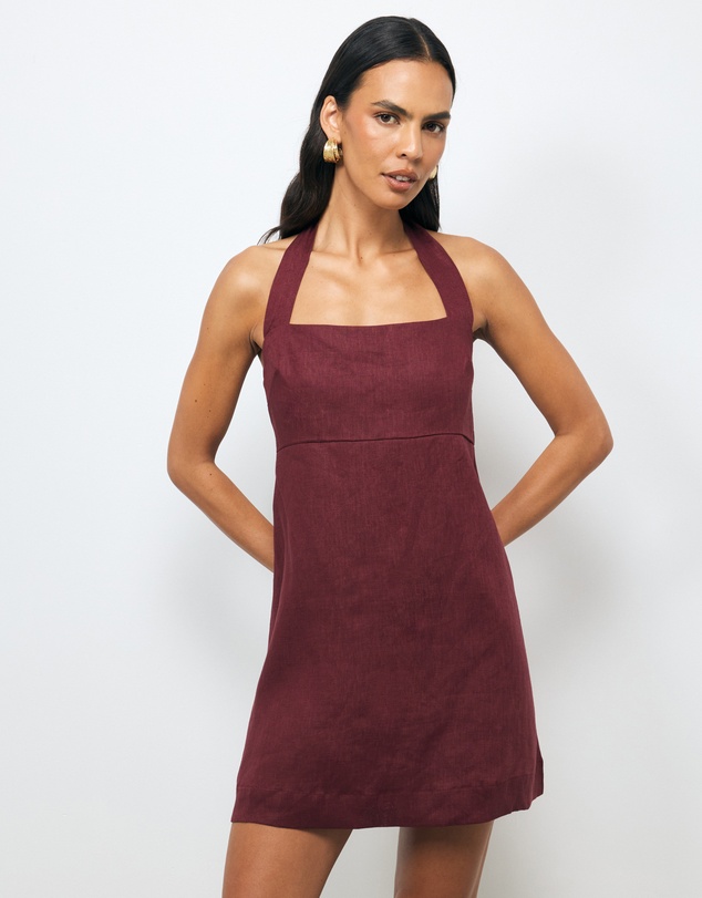 AERE - Lylah Linen Mini Dress