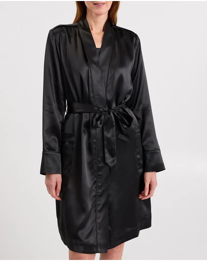 David Lawrence - Cannes Short Silk Sleep Robe