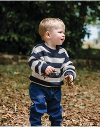 Kynd Baby - Knit Stripe Jumper in Tidal Stripe