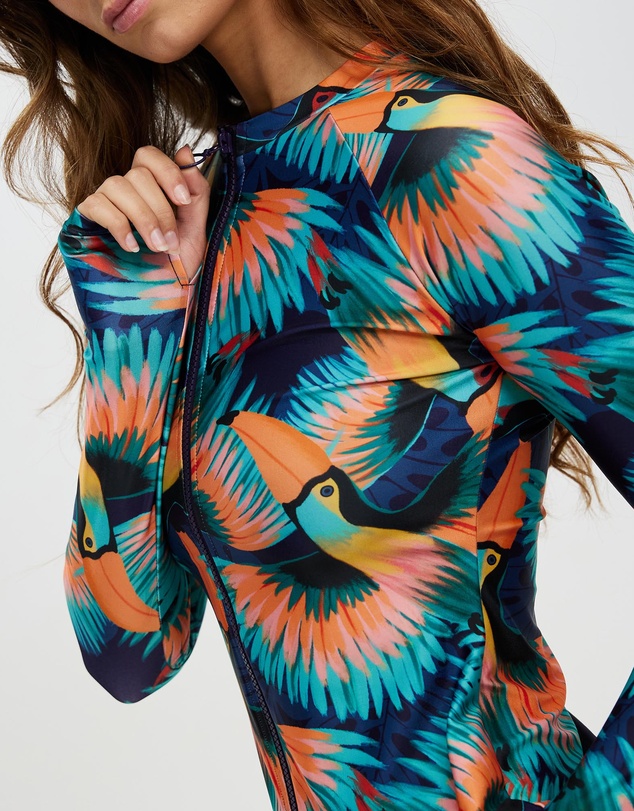 Duskii - LS Zip Rash Top