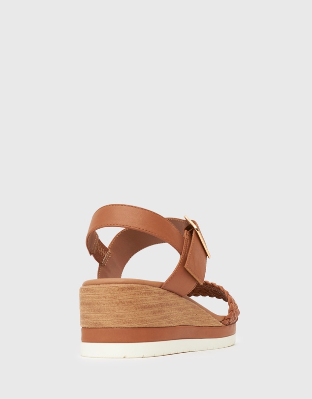 Zeroe - Wider Fit Kenzie Vegan Low Wedge Sandals
