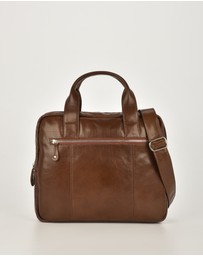Cobb & Co - Turner Leather Laptop Satchel