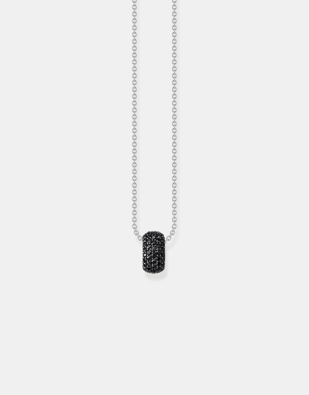 THOMAS SABO - Necklace with ring pendant and black zirconia
