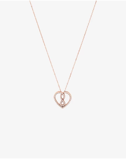 Michael Hill - Small Infinitas Pendant with 1/4 Carat TW of Diamonds in 10kt Rose Gold