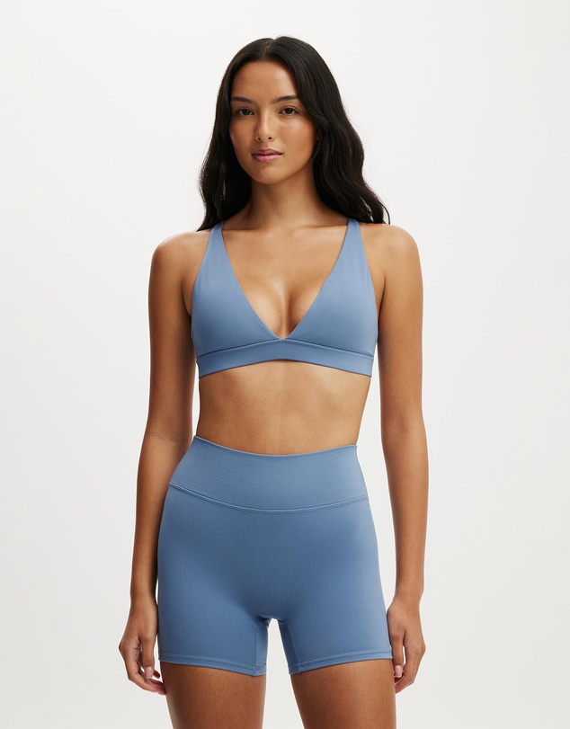 Cotton On Body Active - Ultra Soft Deep Plunge Cross Back Crop