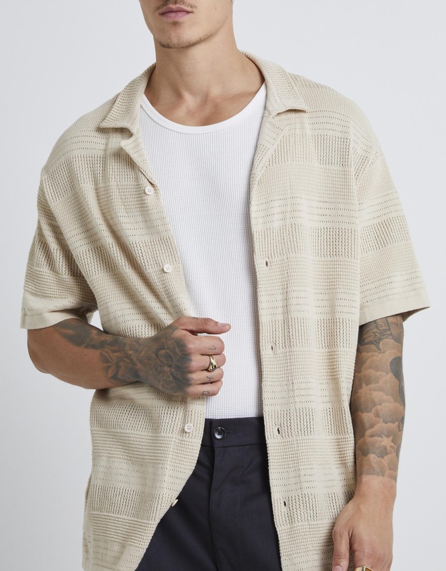 Arvust - Knitted Shorts Sleeve Resort Shirt