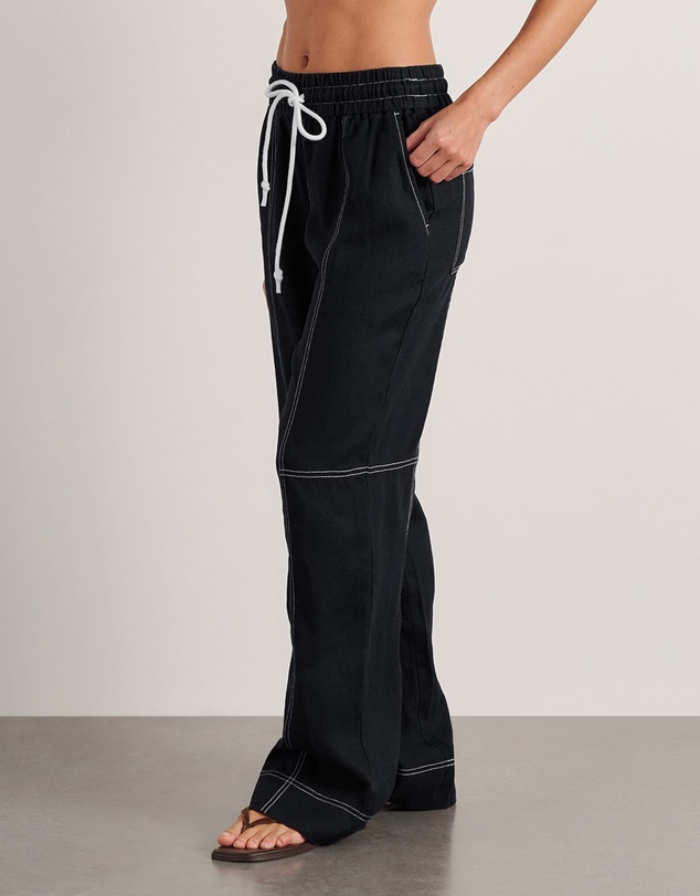 Jag - Sabine Linen Relaxed Leg Pant