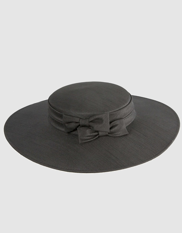 Max Alexander - Black Wide Brim Boater Hat